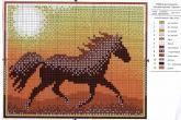 Вышивка крестом лошадей в подарок для любителей скакунов